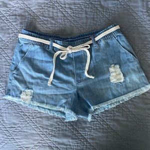 Denim shorts